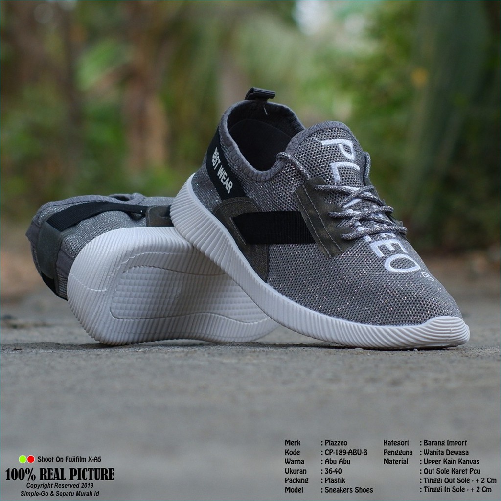 SEPATU PLAZZEO  WANITA SNEAKERS IMPORT CP 189 SIZE 36-40