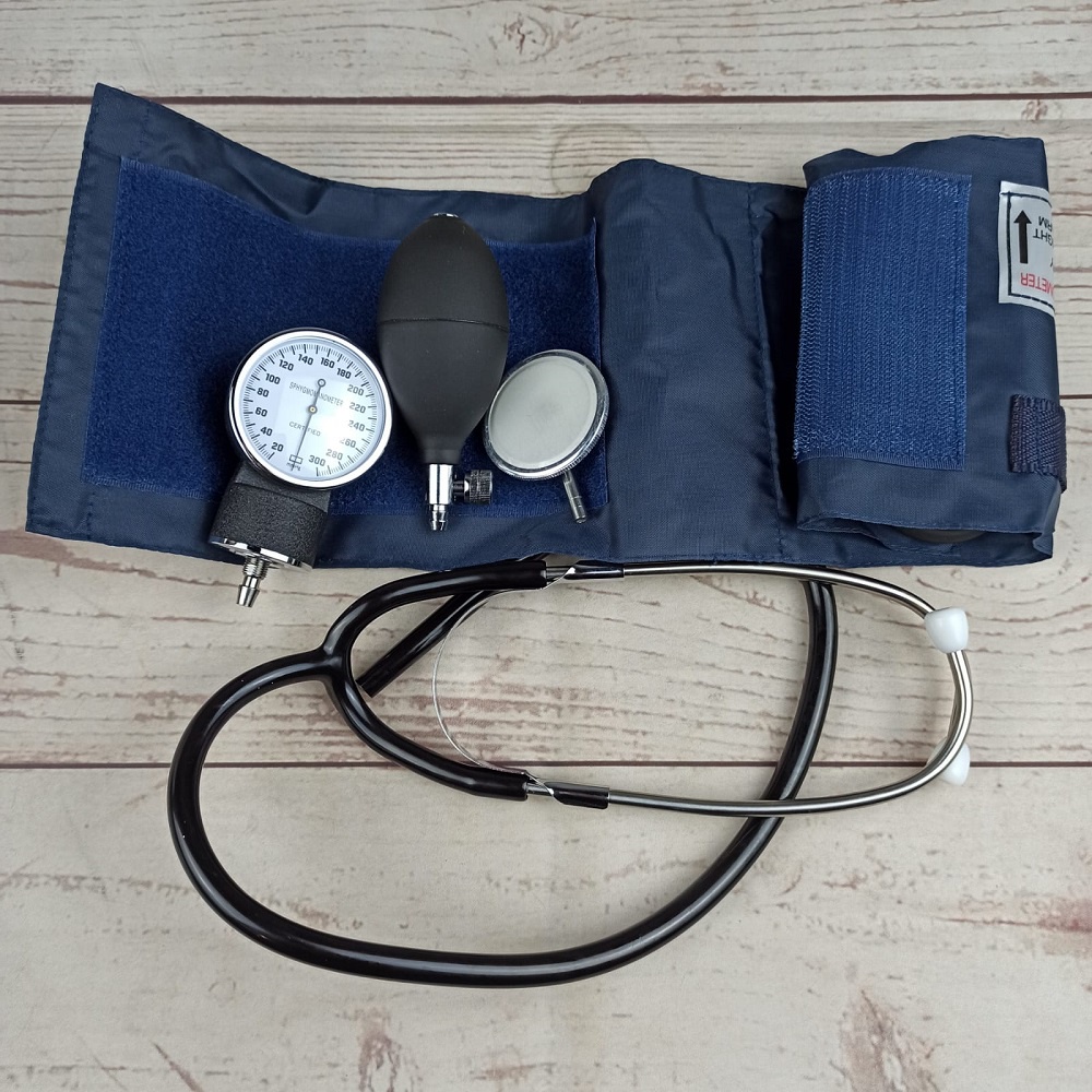 Sphygmomanometer Set Stetoskop &amp; Pengukur Tekanan Darah ANEROID 0197