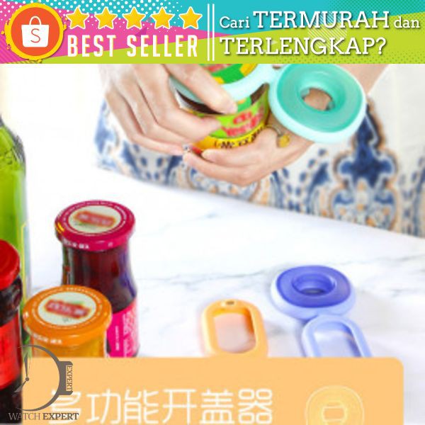 Coolz Pembuka Tutup Botol Toples Multifungsi 4 in 1 Silicone Flexible Bottle Opener - CO32 - Green