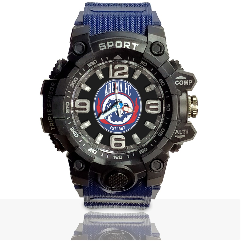 Jam Tangan Custom AREMA PC Ruber- Water Resistant