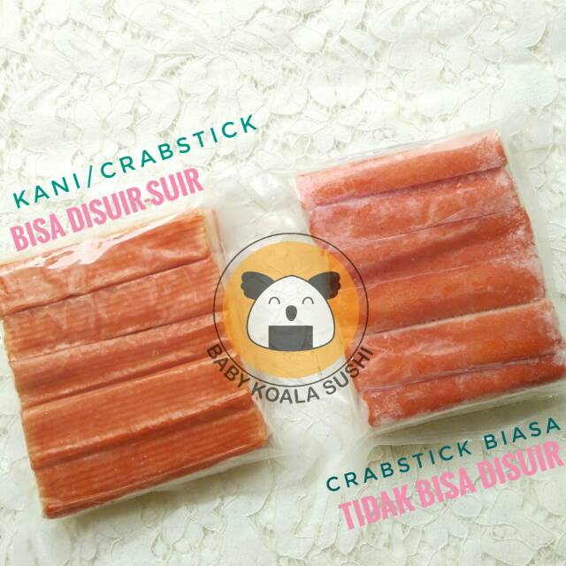 DAITSABU Crabstick Kani Suwir 10 pcs Halal │ Crab Stick for Kani Salad Ramen Shabu-shabu