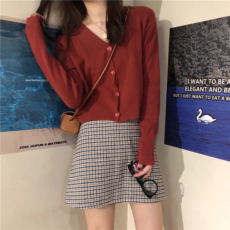 Kardigan Rajut Lengan Panjang Model Longgar Untuk Wanita