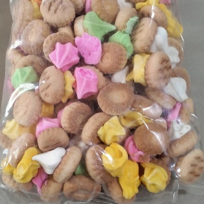 

+%+%+%] kue rose kering toping gula manis jajanan cemilan camilan enak