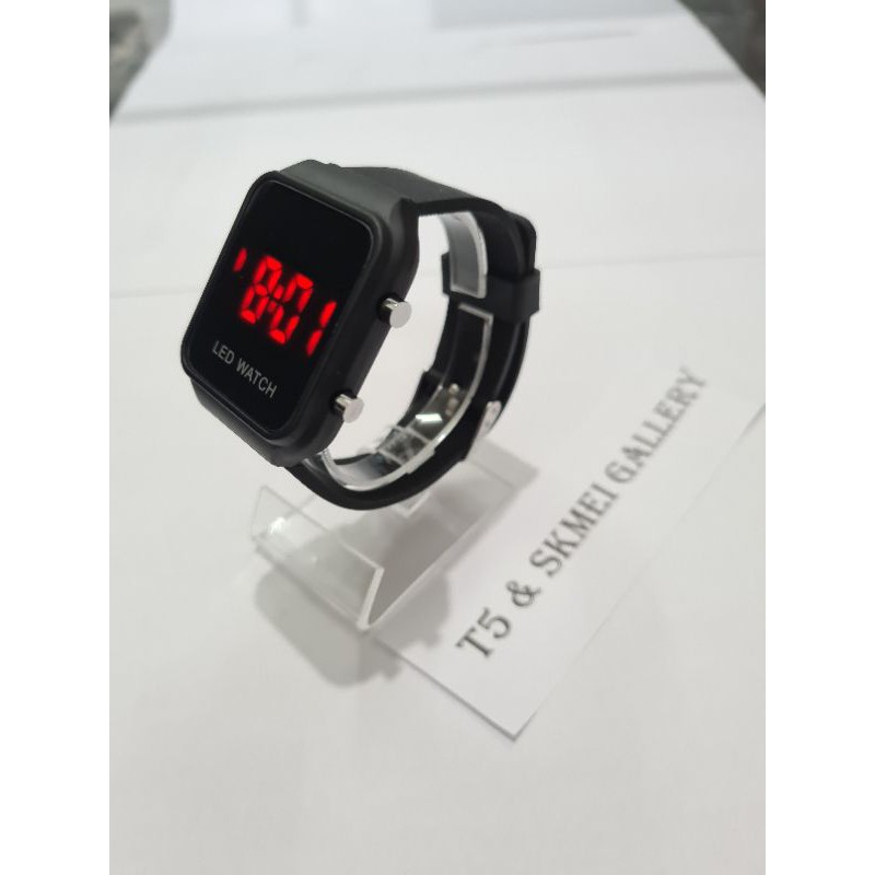 Jam Led watch NEW model kaca polos original free gift box