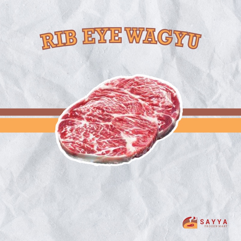 [ RIB EYE BEEF WAGYU MELTIQUE 200gr ] Daging BBQ / Rib eye beef wagyu 200 gram / Halal