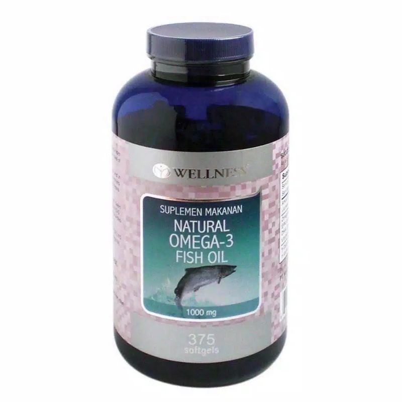 WELLNESS OMEGA 3 FISH OIL 1000MG - 375 SOFTGEL