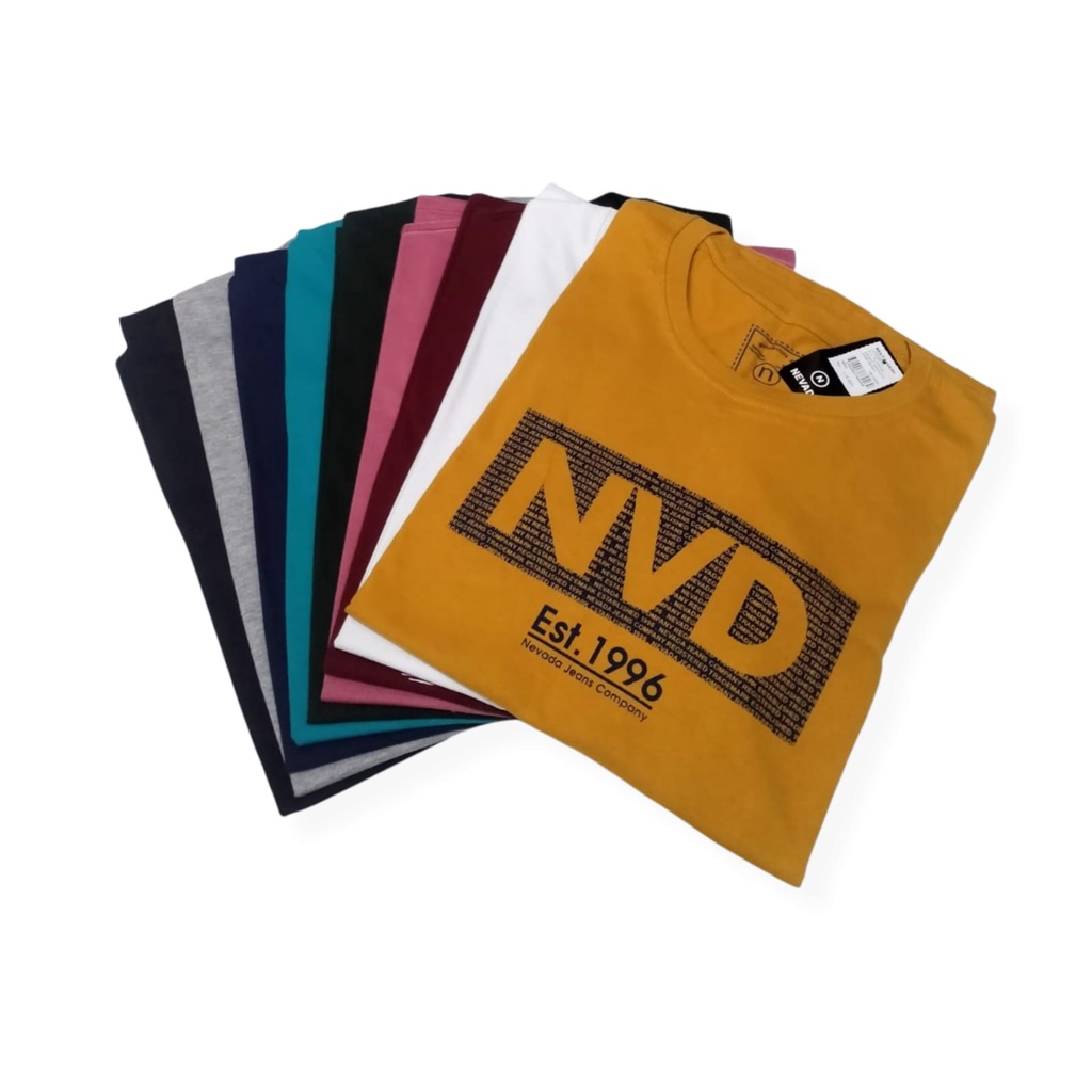 ( NEVADA) KAOS NEVADA FULL HANTAG MOTIF TERBARU/Kaos Nevada Pria Wanita Murah/ Kaos Distro/Kaos Hari