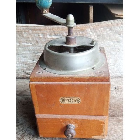 #BARANG #ANTIK #GILINGAN #KOPI #KAYU #MERK #PeDe #GERMANY #1920-1930'S #COFFEE #BEAN #MANUAL #GRINDE