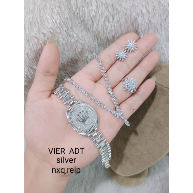 gelang,kalung,anting,cincin mikro diamond/vier mewah awet