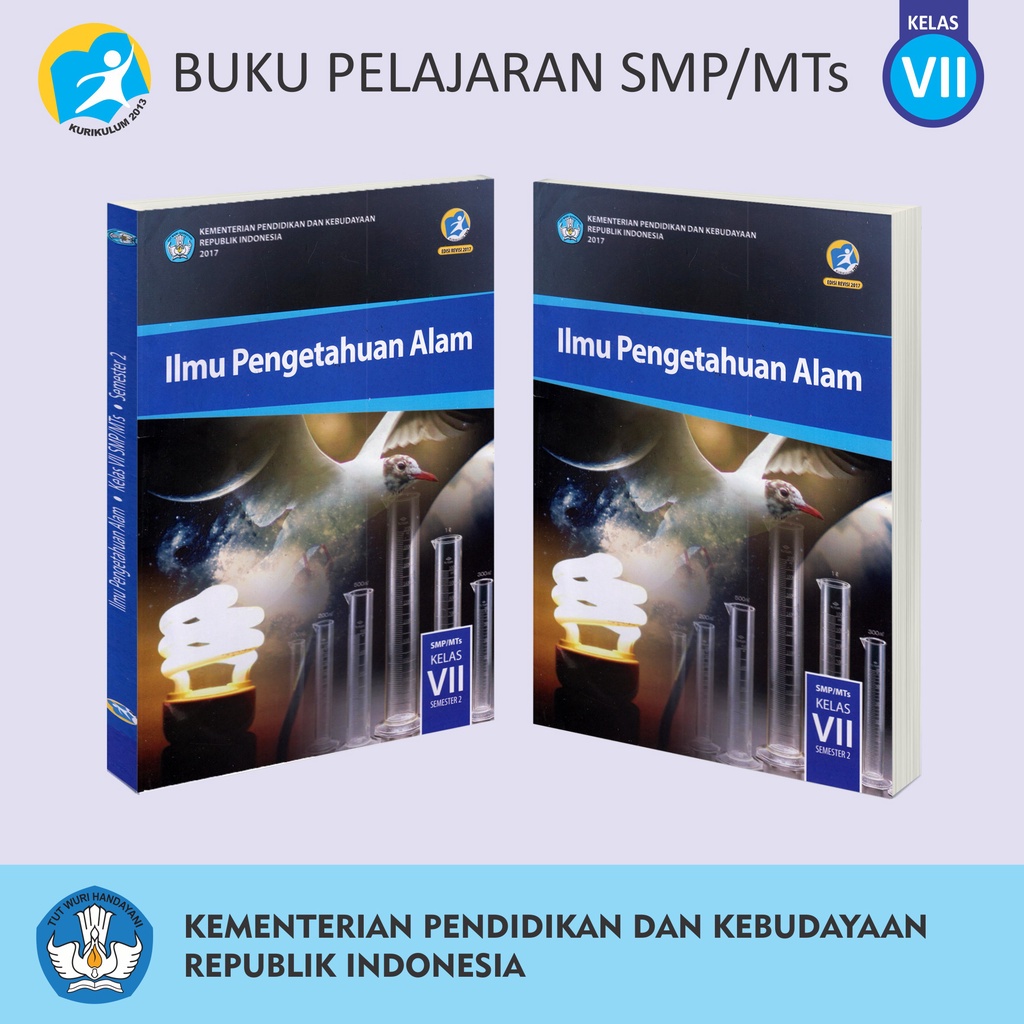 Buku Pendidikan Tingkat SMP MTs Kelas VII Matematika Bahasa Inggris Indonesia Penjaskes Seni Budaya IPA IPS Prakarya-8