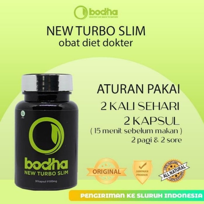 Obat Pelangsing Bodha Turbo Slim Cepat Turun BB Hingga 5KG - 60KAPSUL