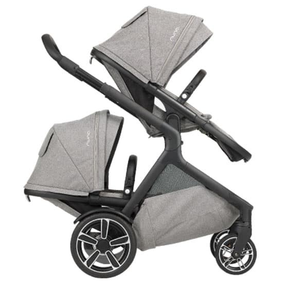 Bundle Stroller Nuna Demi Grow + Extra Seat (Aspen,Caviar,Frost) - TINKY2046