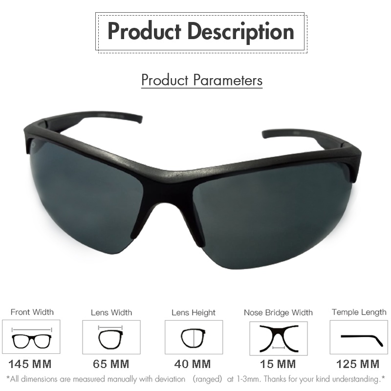 Kacamata Hitam Kacamata Pria Wanita Kaca mata Sunglasses Kacamata Sepeda Gowes Wanita Pria Anti UV 100% Fashion Sport Oversized Sunglasses Safety