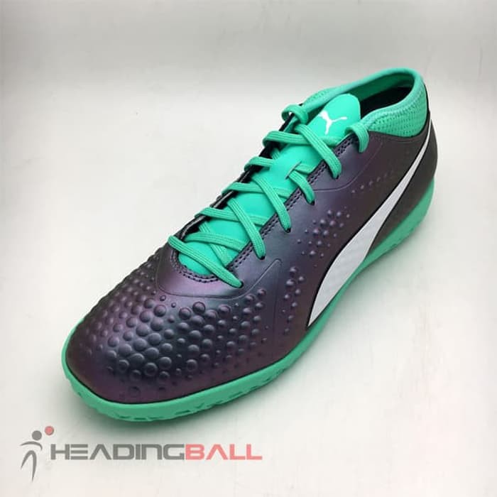 Sepatu Futsal Puma Original One 4 IL Syn Col Shift Green 104933-01
