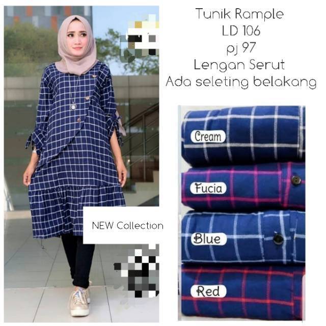Rampel TUNIK Flanel Import