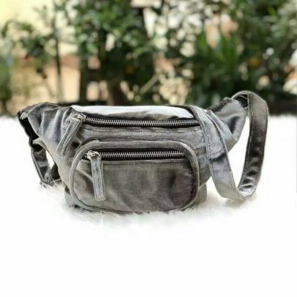 ✮ Tas pinggang hnm belt hnm waist velvet bludru bag ✼