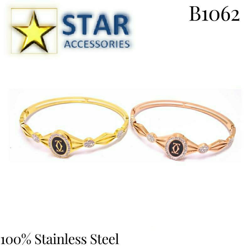 Gelang Titanium Cartier Gold | Gelang Titanium Cartier Rose Gold Anti Karat