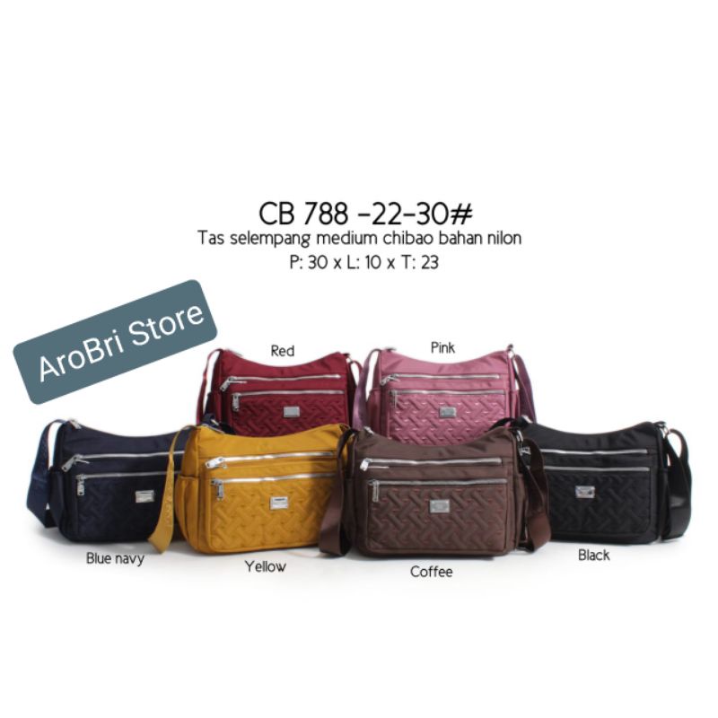 Tas selempang medium merk chibao CB 788 - 22-30 bahan nilon
