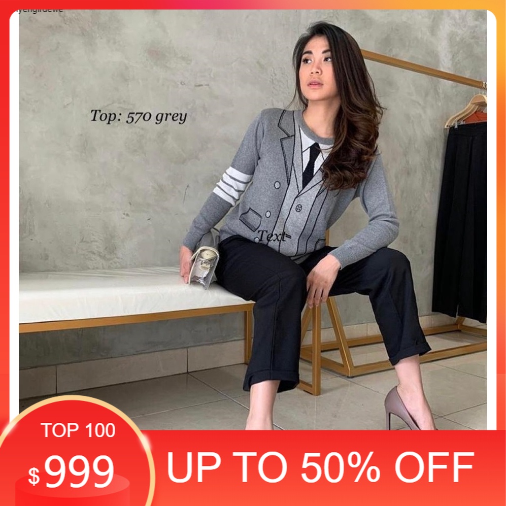 Atasan Wanita Rajut Komputer Premium Tebal & Lembut Rajut Import GLENCA