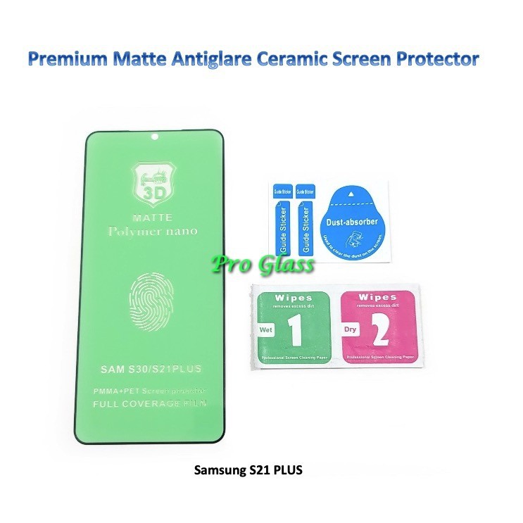 Samsung S21 / S21 PLUS / S21 ULTRA Matte Antiglare Shock Ceramic Screen Protector