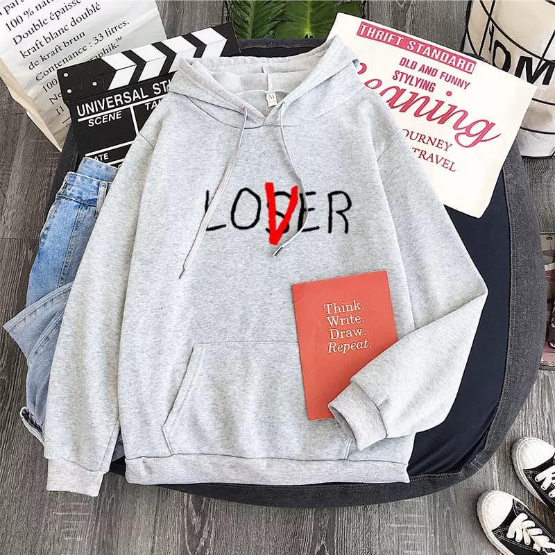 Jaket Sweater Hoodie Wanita Oversize Outerwear Korean Style Murah  M-3XL Atasan Switer Hodie Cewek Kekinian Original Tebal Oversize Korea Xxl Terbaru Hoodie Wanita Korean Style Oversize Tebal Hoodie Wanita Murah Bahan Fleece Tebal Korea Ori Xxxl 3XL