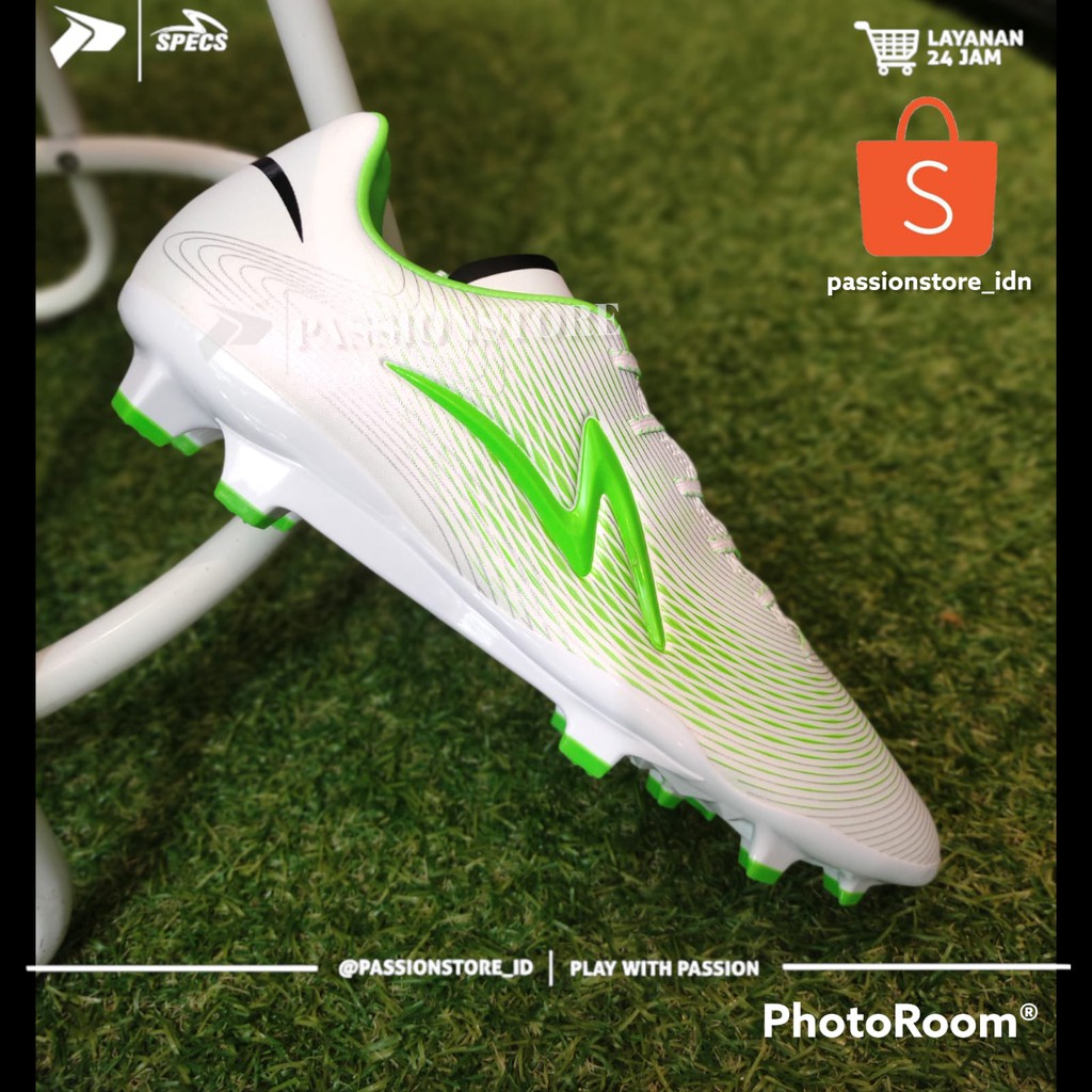 SEPATU BOLA SPECS LS ULTRA FG WHITE GRENN