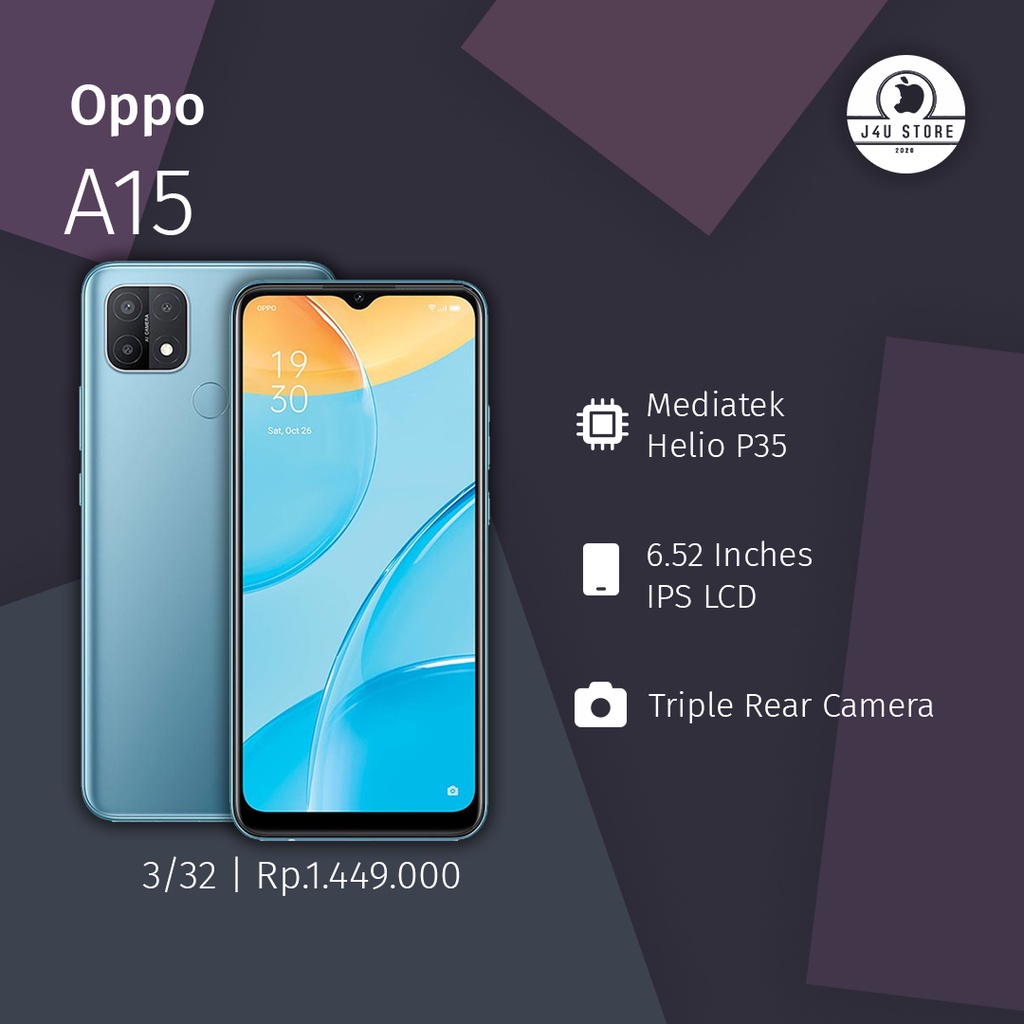 oppo a15 3/32 second original