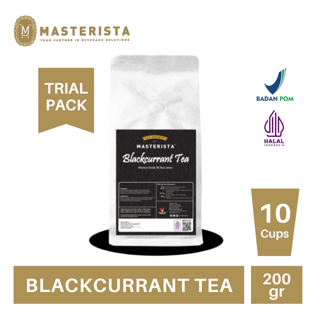 

Bubuk Minuman Masterista Ice Shaken Blackcurrant Tea 200gram