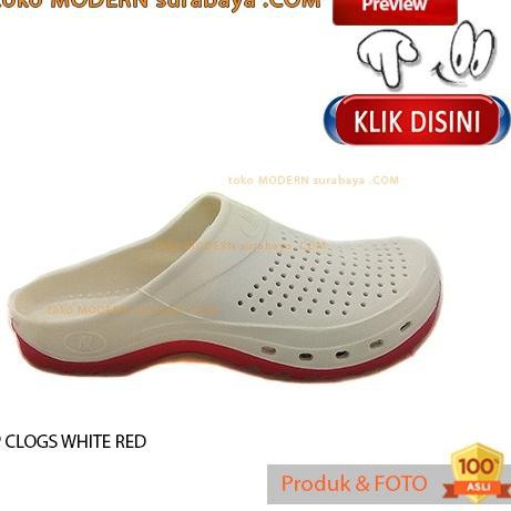 white slip on clogs