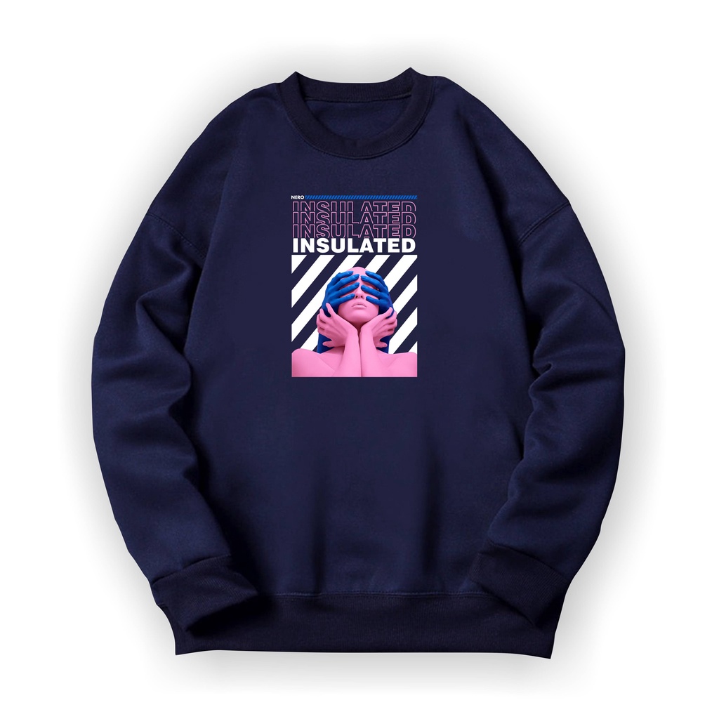 INSULATED Basic Sweater II Art work Insuladet Crewneck II SIZE  M - XL ( Pria &amp; Wanita )