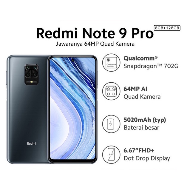 Xiaomi Redmi Note 9 Pro 8/128 GB Snapdragon 720G