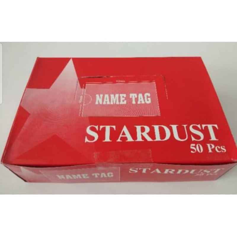 Name Tag Stardust Isi 50 clear