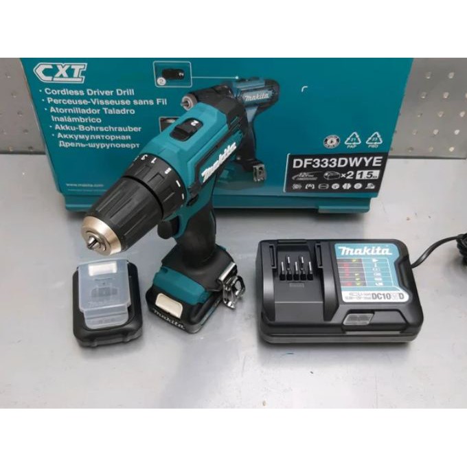 Makita DF333DWYE / Bor Baterai Makita DF333 DWYE Bor Cordless Drill Makita DF333DWYE