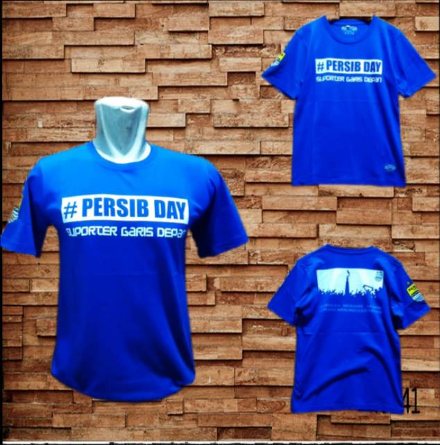 Kaos persib day biru hitam murahh pria wanita