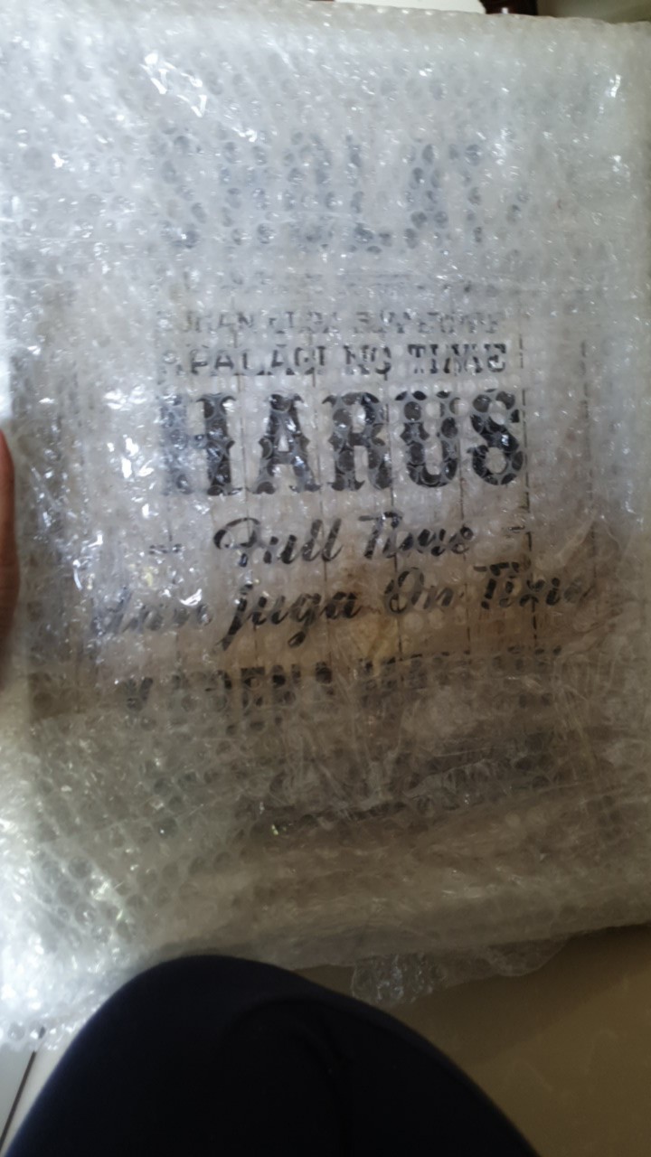 Hiasan Dinding Islamic Quote Sholat Bukan Part Time Uk 30x40