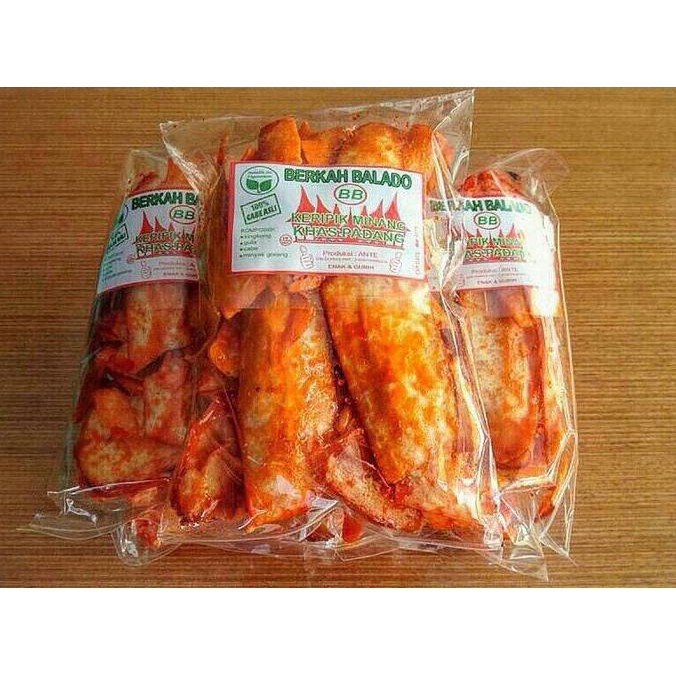 

Hot Promo!! 4 bgks KERIPIK SINGKONG BALADO PADANG LARIS MANIS