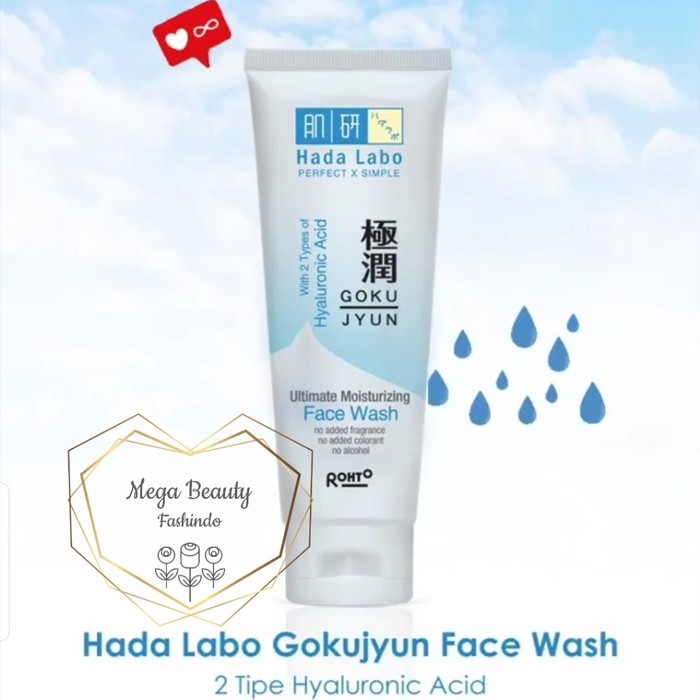 Jual Facial Wash Sabun Cuci Muka Hada Labo Gokujyun Moisturizing