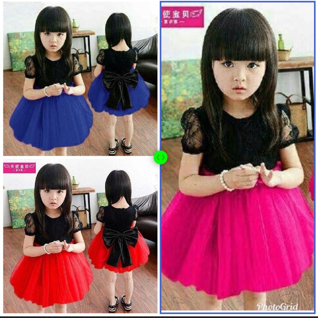 IJ Dress Ribbon Kid / Dress Anak anak lucu terbaru