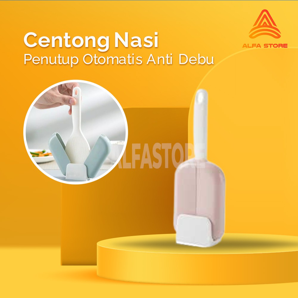 Centong Nasi Otomatis Anti Debu Nasi Tidak Menempel Pada Permukaan Centong