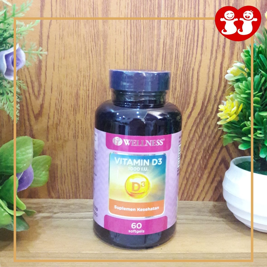 Wellness Vitamin D3 1000IU 60sgl