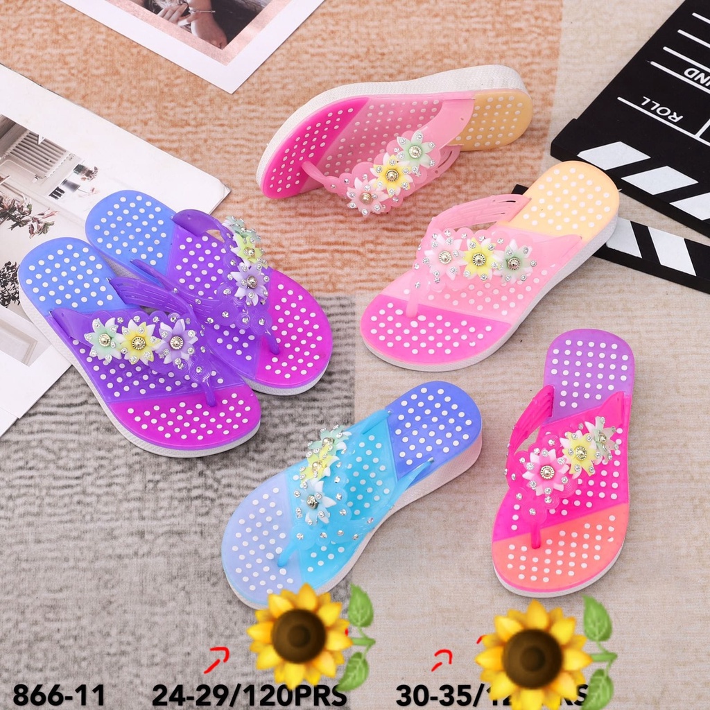 Sandal Karet Jelly Wedges Wanita import Model Terbaru Original Kekinian by AGUNG STYLE Balance 866-11