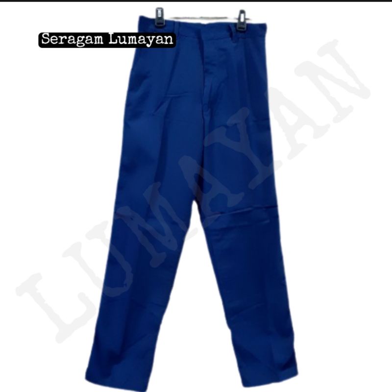 CELANA  PANJANG BIRU SERAGAM untuk SMP/MTS