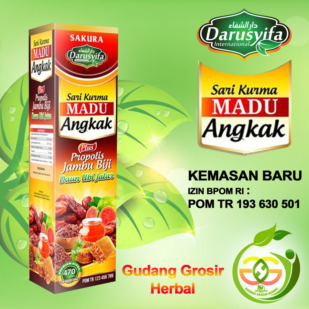 

Sari Kurma Madu ANGKAK plus Jambu Biji plus Daun Ubi Jalar Darusyifa