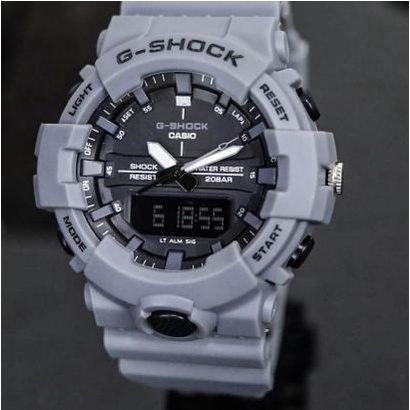 TERLARIS !!!! GSHOCK CASIO GA 800 DUAL TIME 2JARUM JAM TANGAN PRIA SPORT ANTI AIR