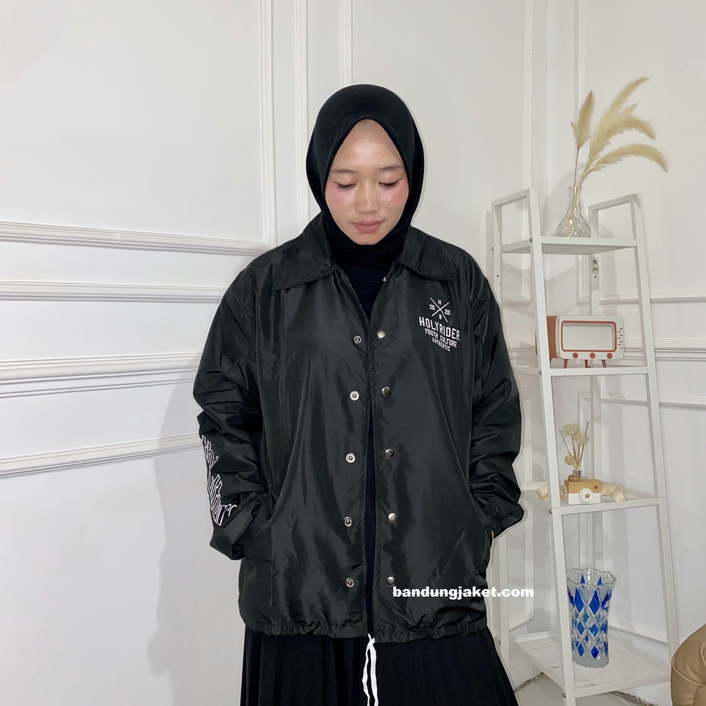 YOUTH CULTURE Coach Jacket holyrider BORDIR HITAM II Jaket Coach model winbacker