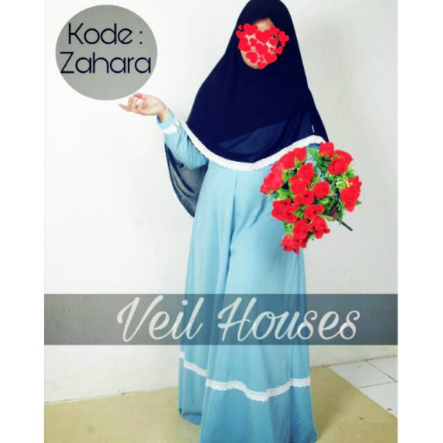 Zahara Gamis Veil Houses Casual Syar'i (PO)