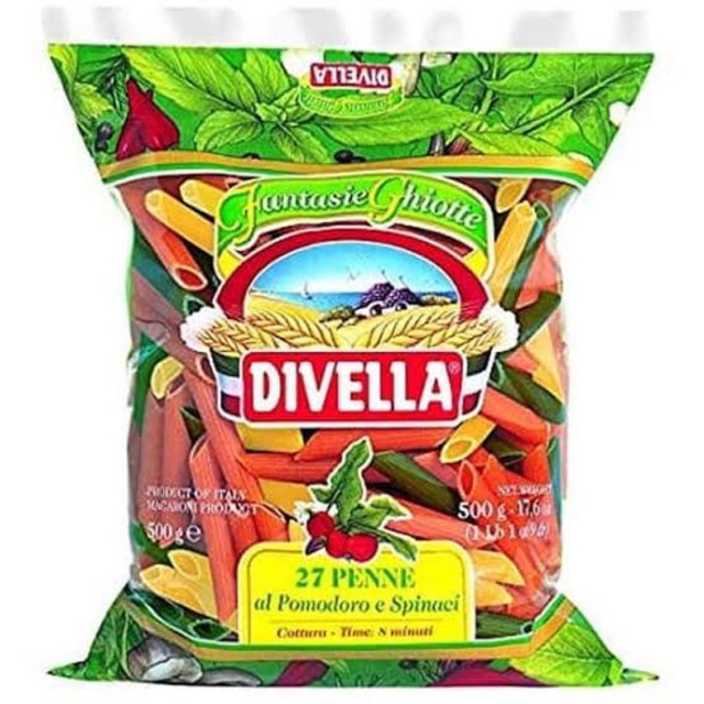 

DIVELLA Penne Podomoro Spinach 500gr