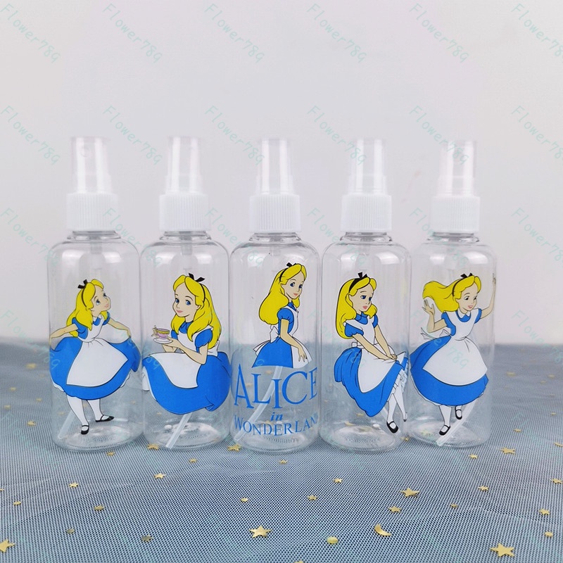 Roselife Cinderella Snow White Elsa Princess 100ML Spray Bottle Cosmetic Bottling Cartoon Travel Size Bottles for Cosmetic