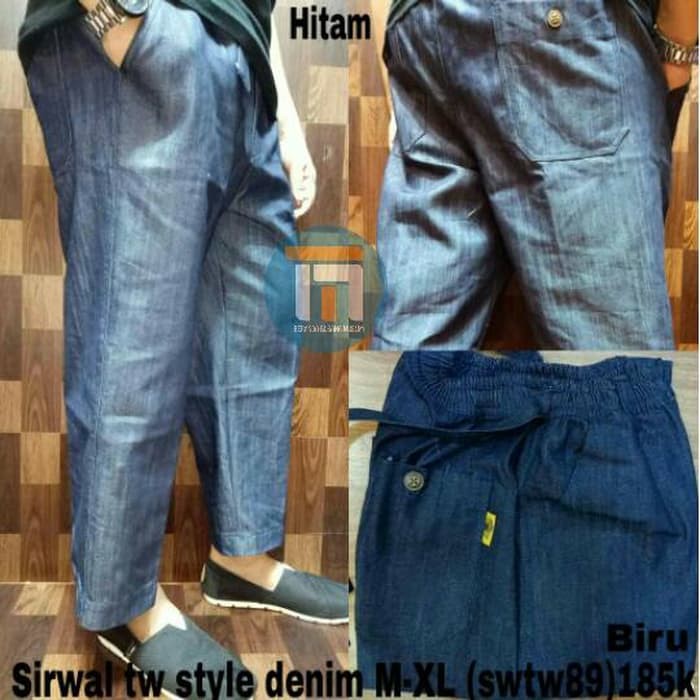 Sirwal / Celana cingkrang Catton Denim Al-Amwa