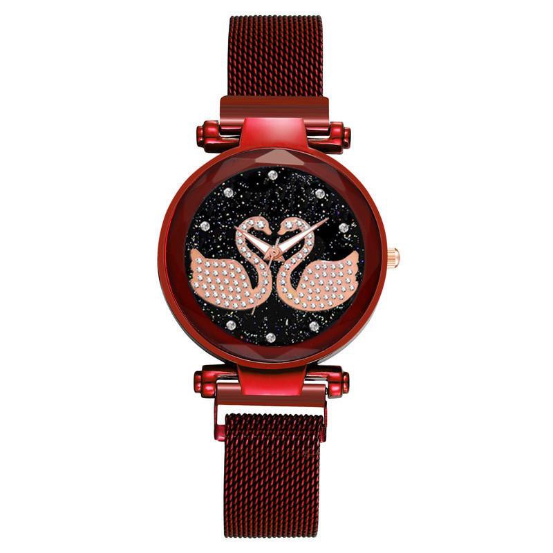 ✅Grosir Jam Senen - Jam Tangan Wanita Magnet Angsa Swarosvsky SWAN import grosir premium JF043